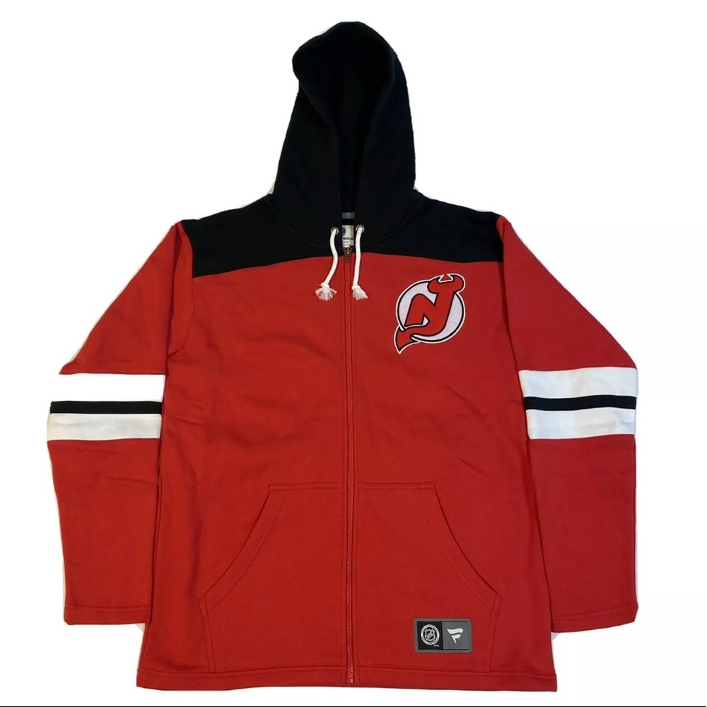 NWT Fanatics NHL New Jersey Devils Hoodie Sz. L